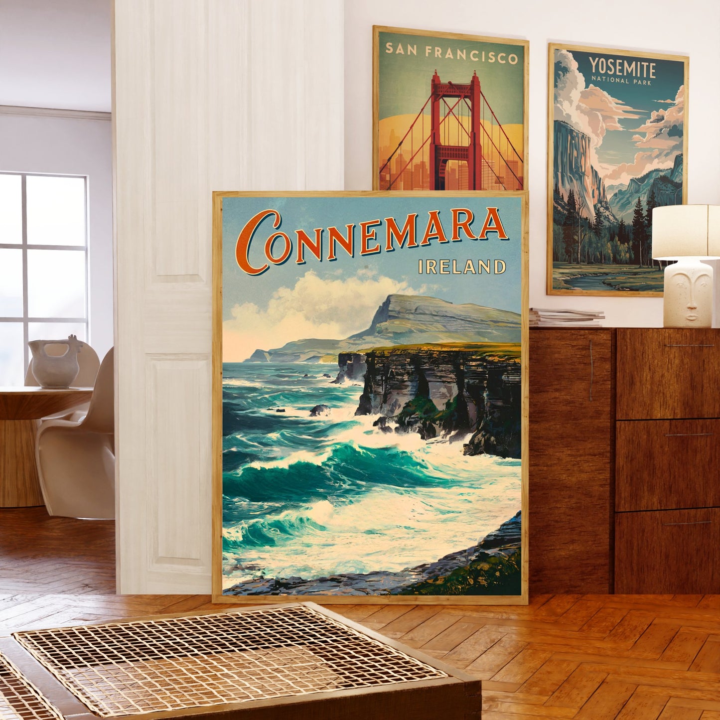 Connemara Vintage Travel Poster - Rugged Beauty of the West