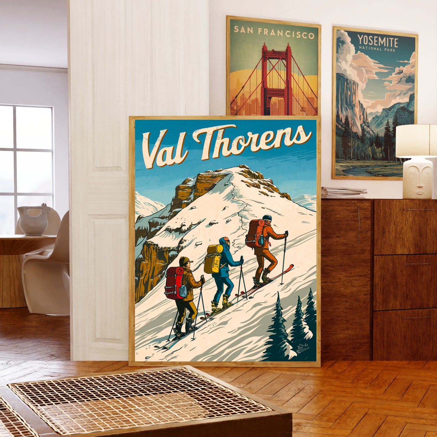 Val Thorens Vintage Travel Poster