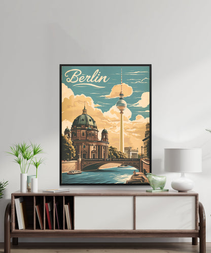 Berlin Vintage Travel Poster