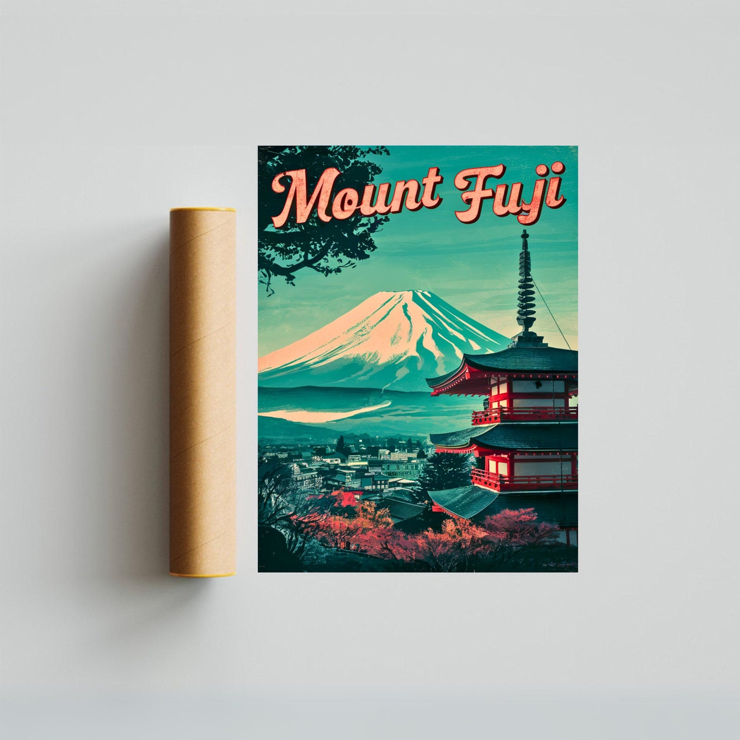 Mount Fuji Vintage Travel Poster - Vintage Splendor