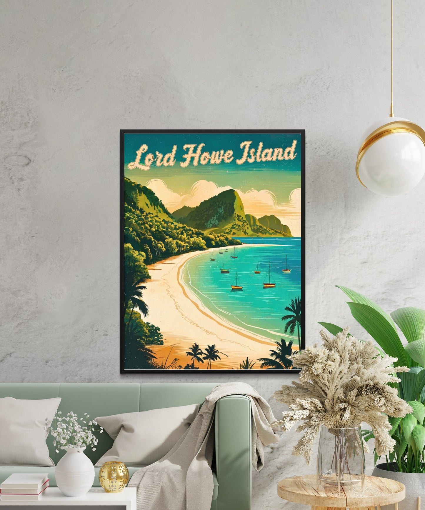 Lord Howe Island Vintage Travel Poster - Nature’s Secluded Paradise of Australia