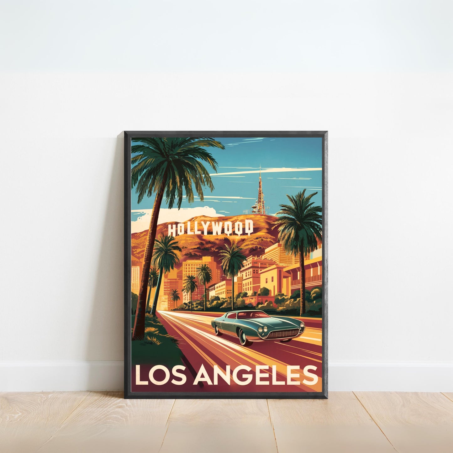 Los Angeles Vintage Travel Poster