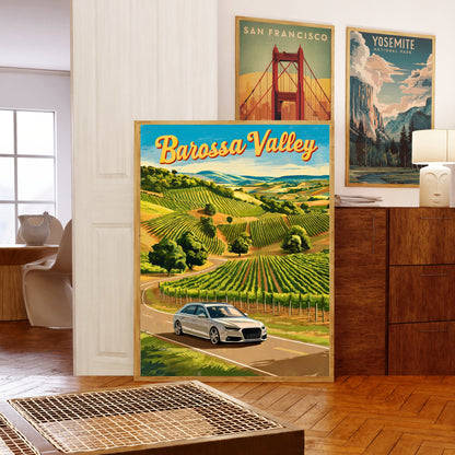 Barossa Valley Vintage Travel Poster