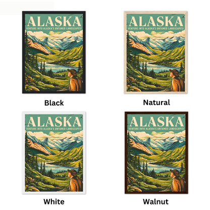 Alaska Vintage Travel Poster - Untamed Beauty