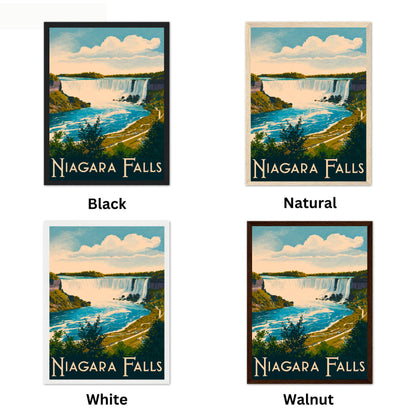 Niagara Falls Vintage Travel Poster