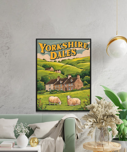 Yorkshire Vintage Travel Poster