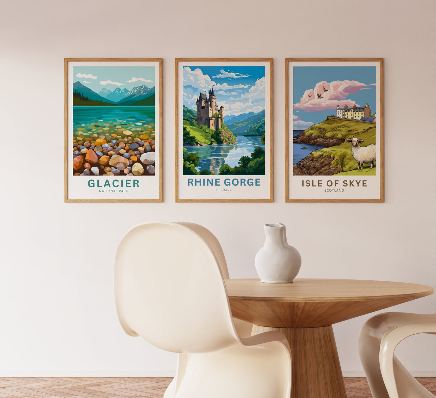 Rhine Gorge Travel Poster