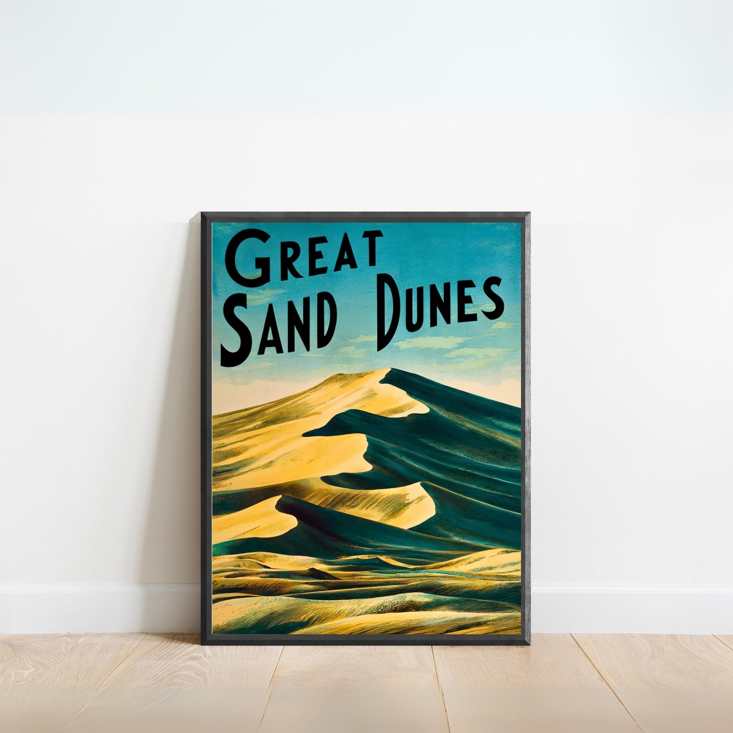 Great Sand Dunes Vintage Travel Poster