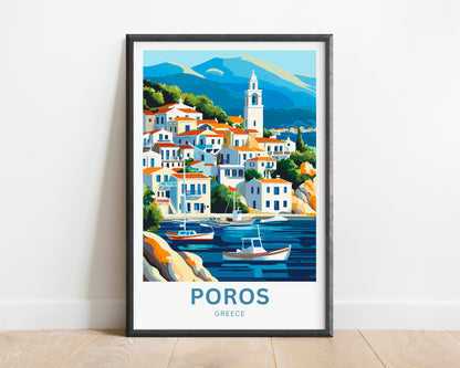 Poros Travel Print - Serene Escape