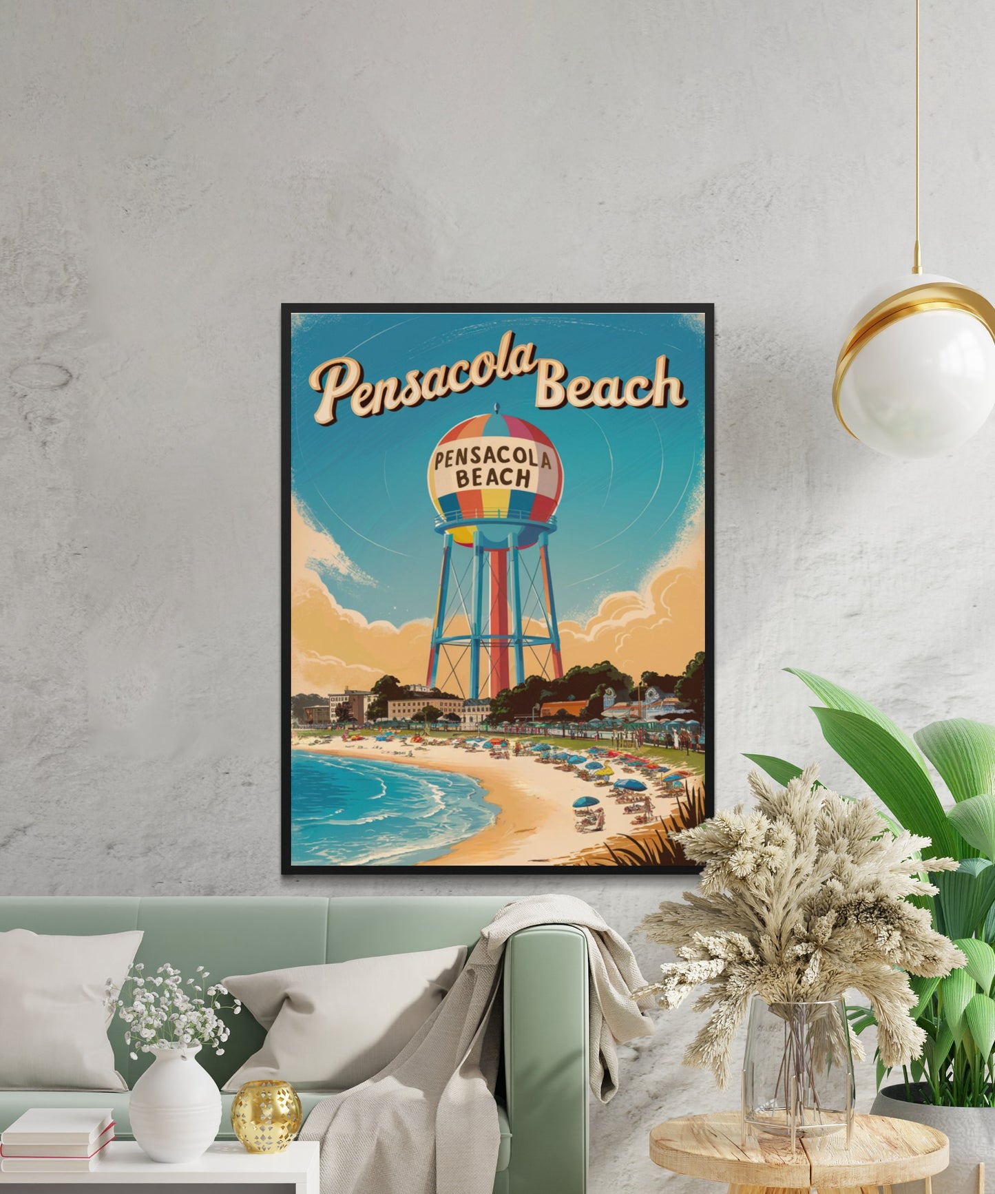 Pensacola Vintage Travel Poster