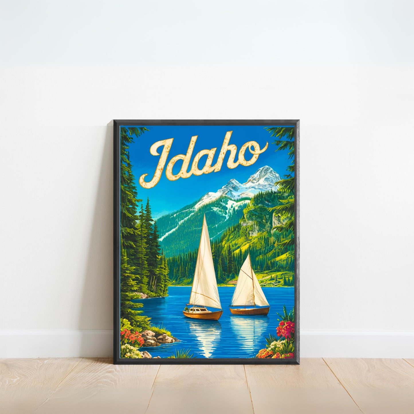 Idaho Vintage Travel Poster