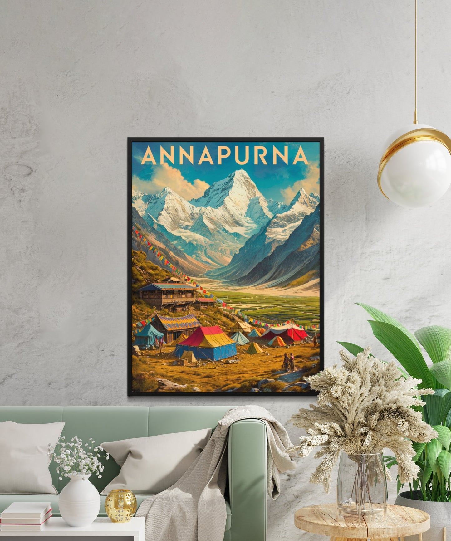 Annapurna Vintage Travel Poster - Tropical Paradise