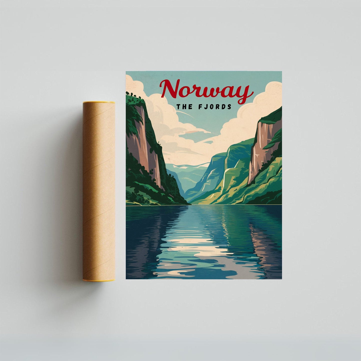 Norway Vintage Travel Poster