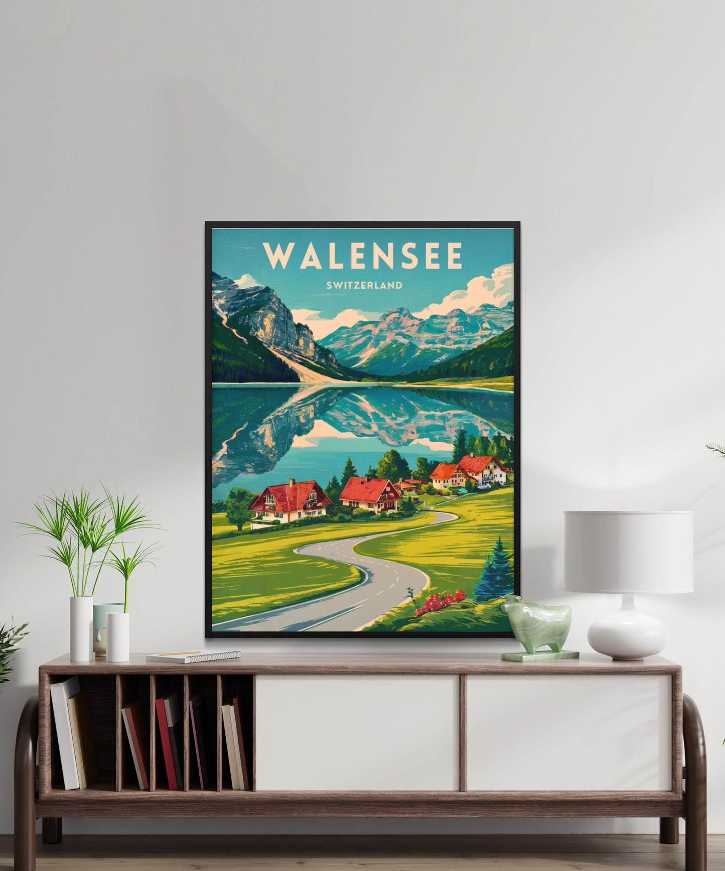 Walensee Vintage Travel Poster