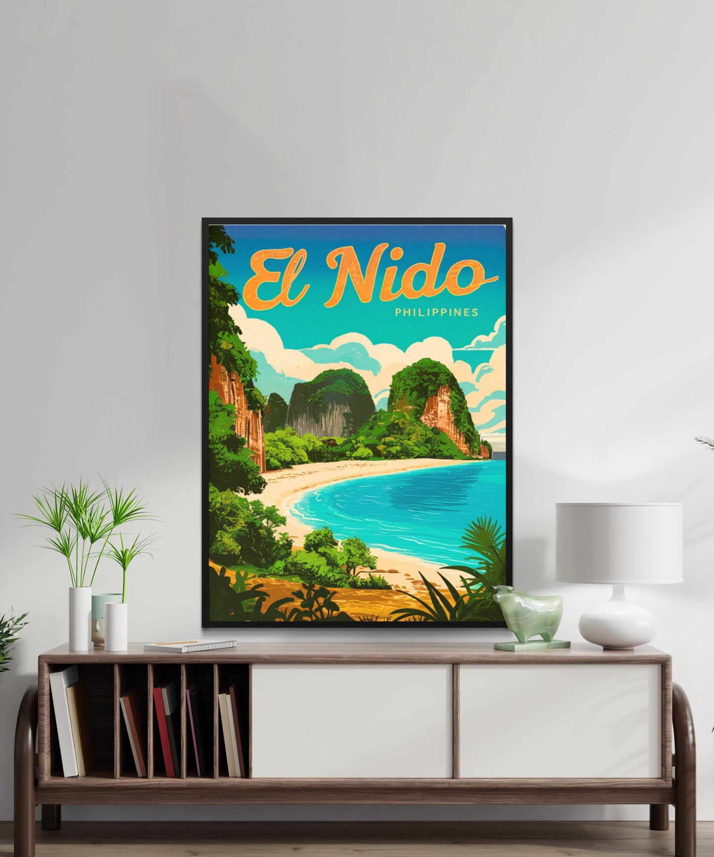 El Nido Vintage Travel Poster