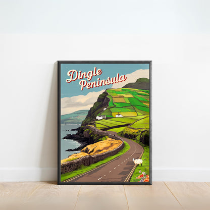 Dingle Peninsula Vintage Travel Poster