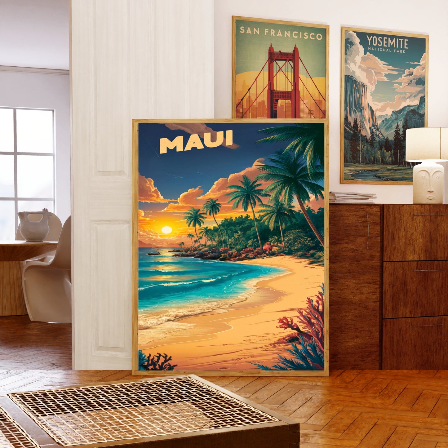 Maui Vintage Travel Poster - Ocean Bliss