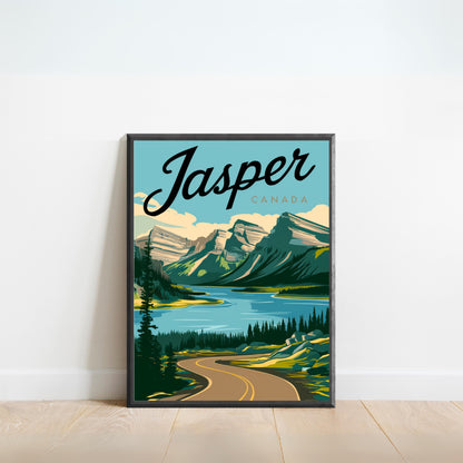 Jasper Vintage Travel Poster -  Scenic Beauty