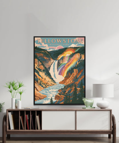 Yellowstone Vintage Travel Poster - National Park