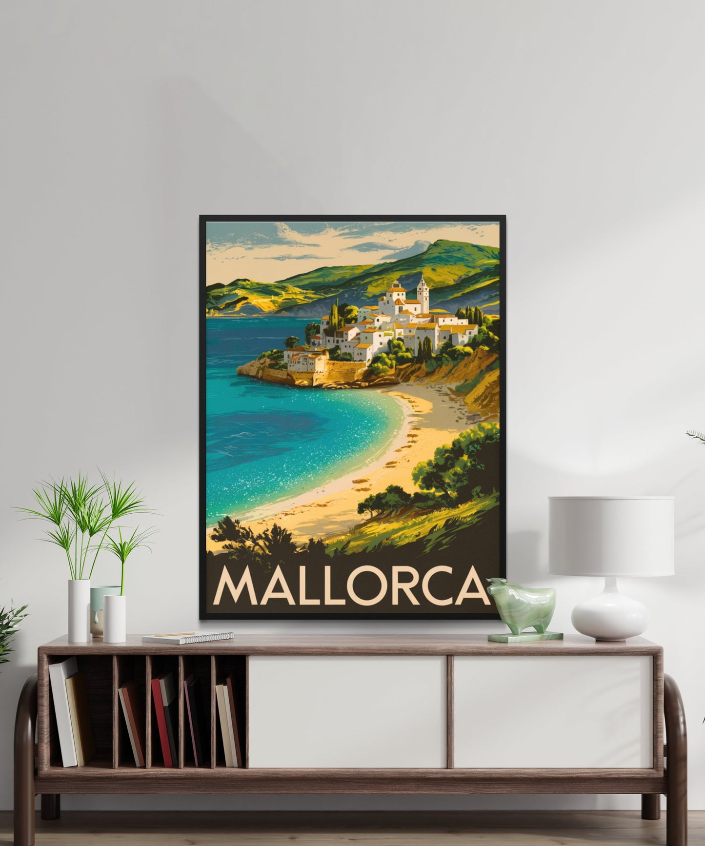 Mallorca Vintage Travel Poster - Island Charm