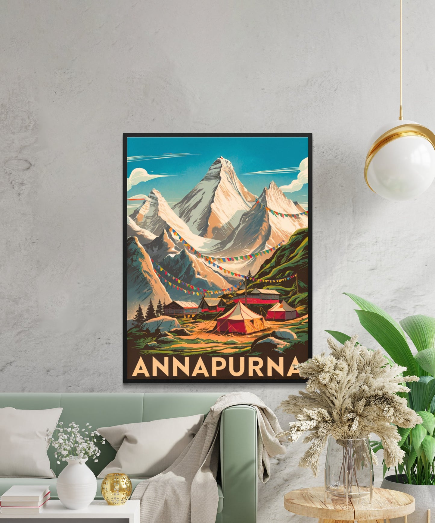 Annapurna Vintage Travel Poster