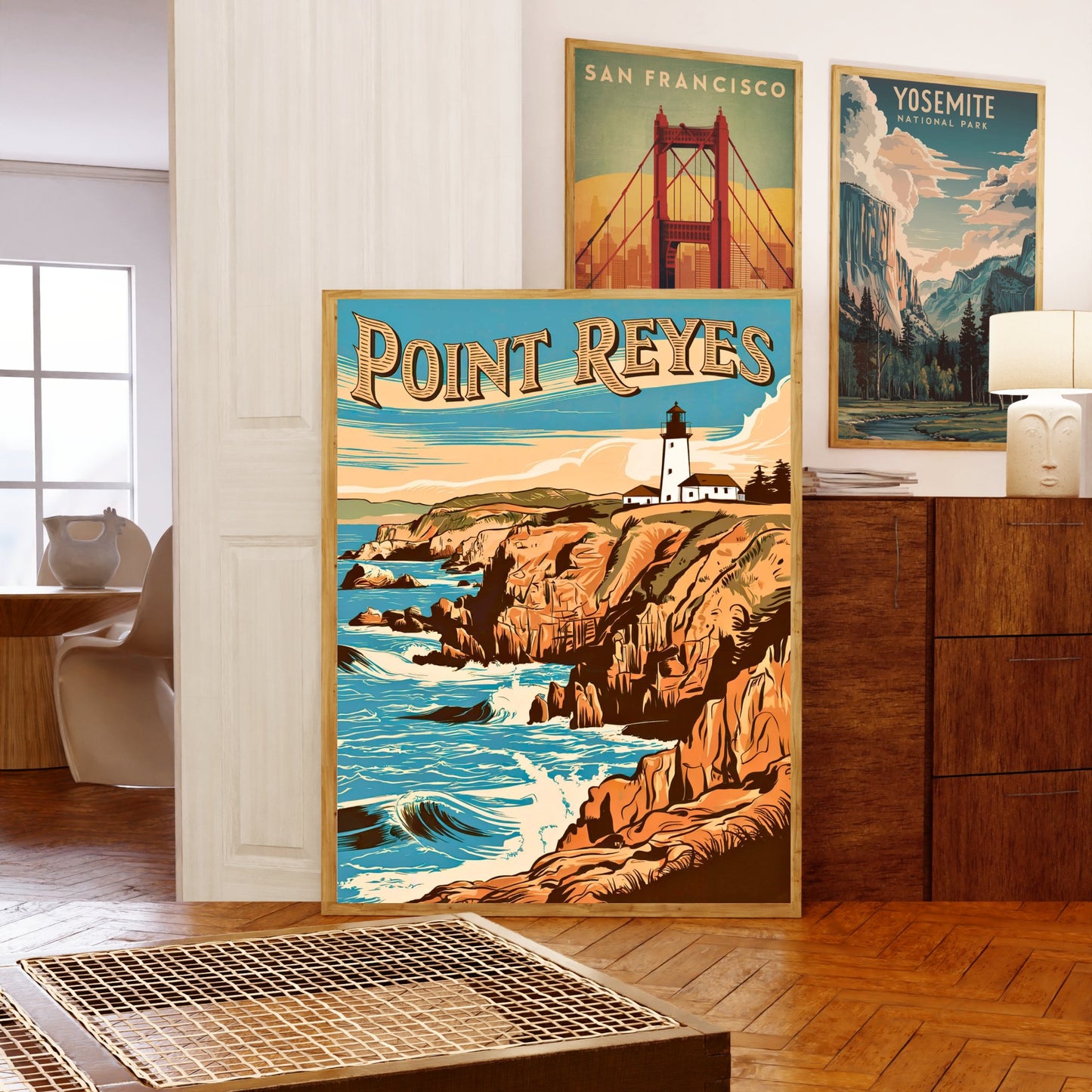 Point Reyes Vintage Travel Poster - California Peninsula