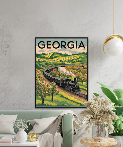 Georgia Vintage Travel Poster