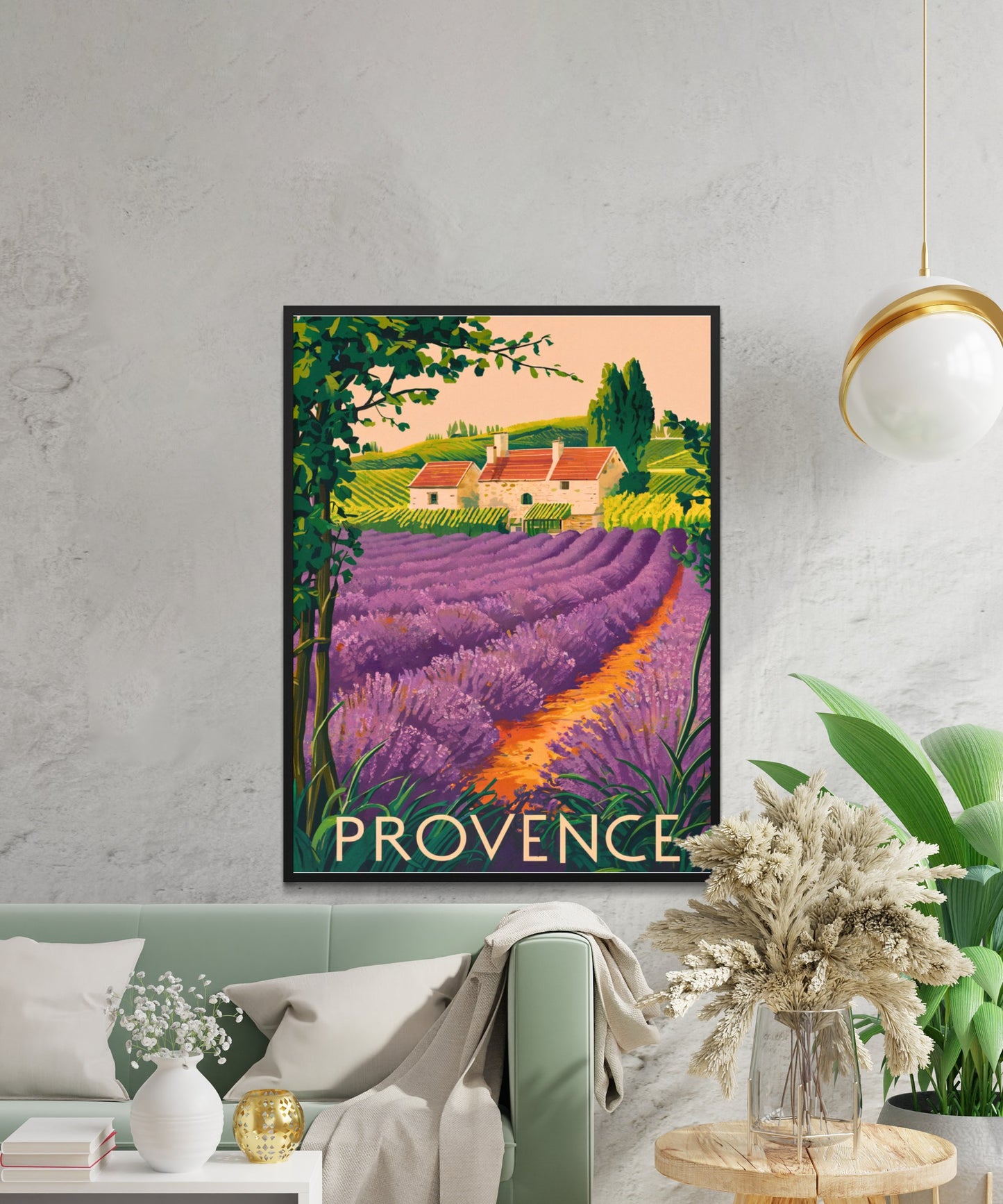 Provence Rocks Vintage Travel Poster - Timeless French Countryside