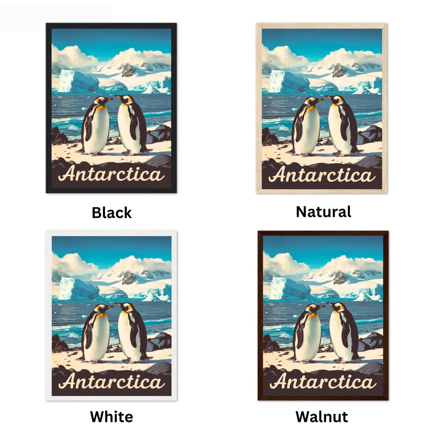 Antarctica Vintage Travel Poster - Pristine Landscape