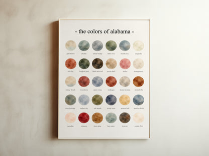 The Colors of Alabama  – Watercolor