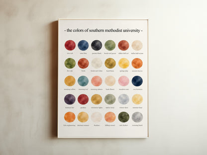 The Colors of Southern Methodist University