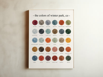 The Colors of Winter Park, CO