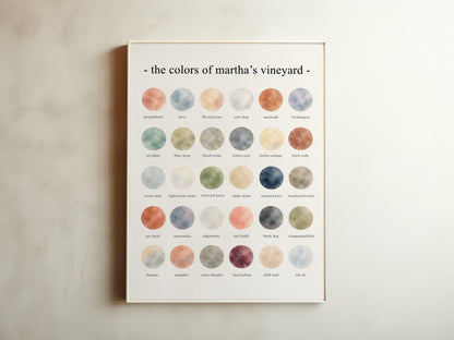 The Colors of Martha’s Vineyard - Watercolor Print