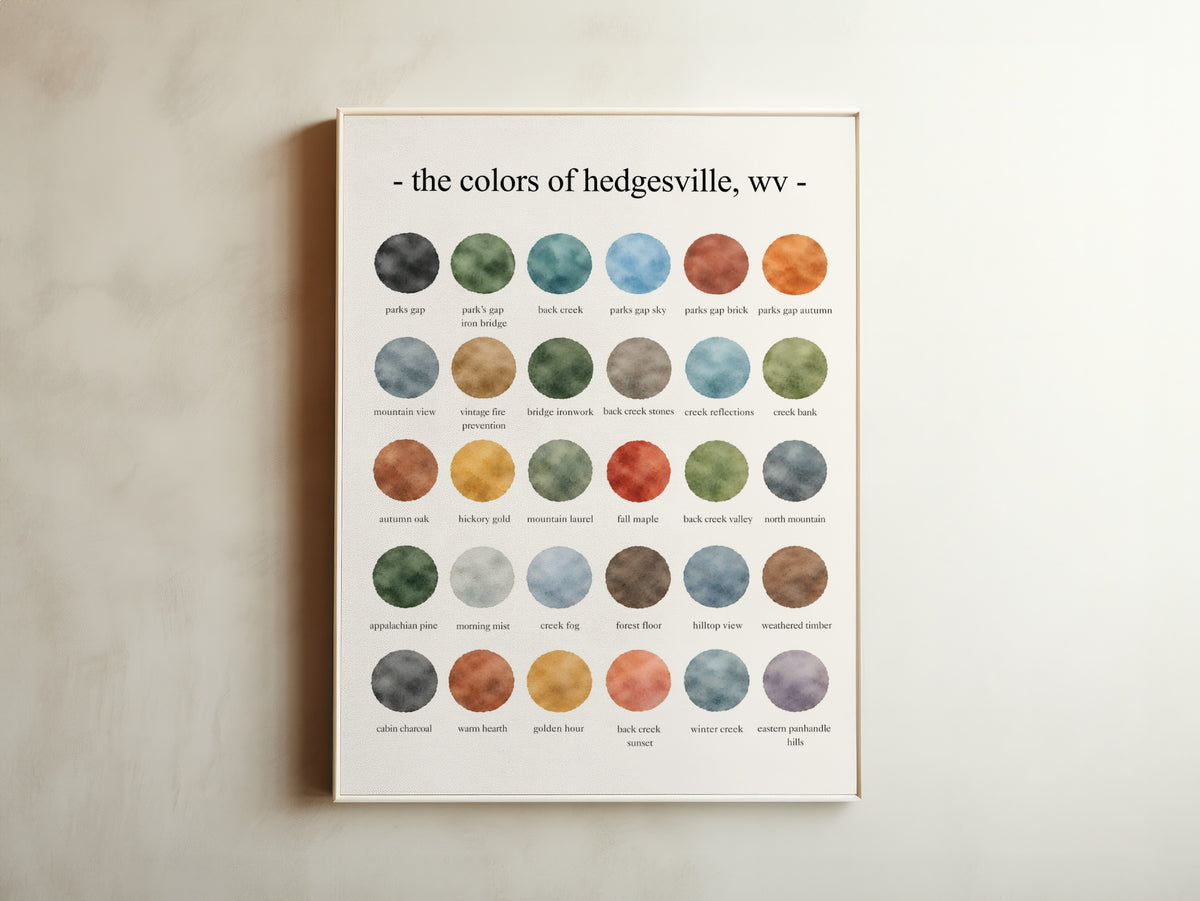 The Colors of Hedgesville, West Virginia