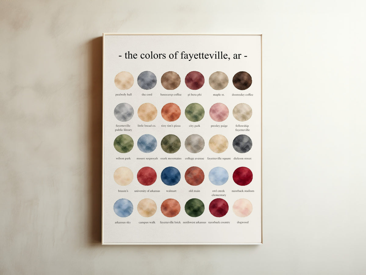 The Colors of Fayetteville, AR