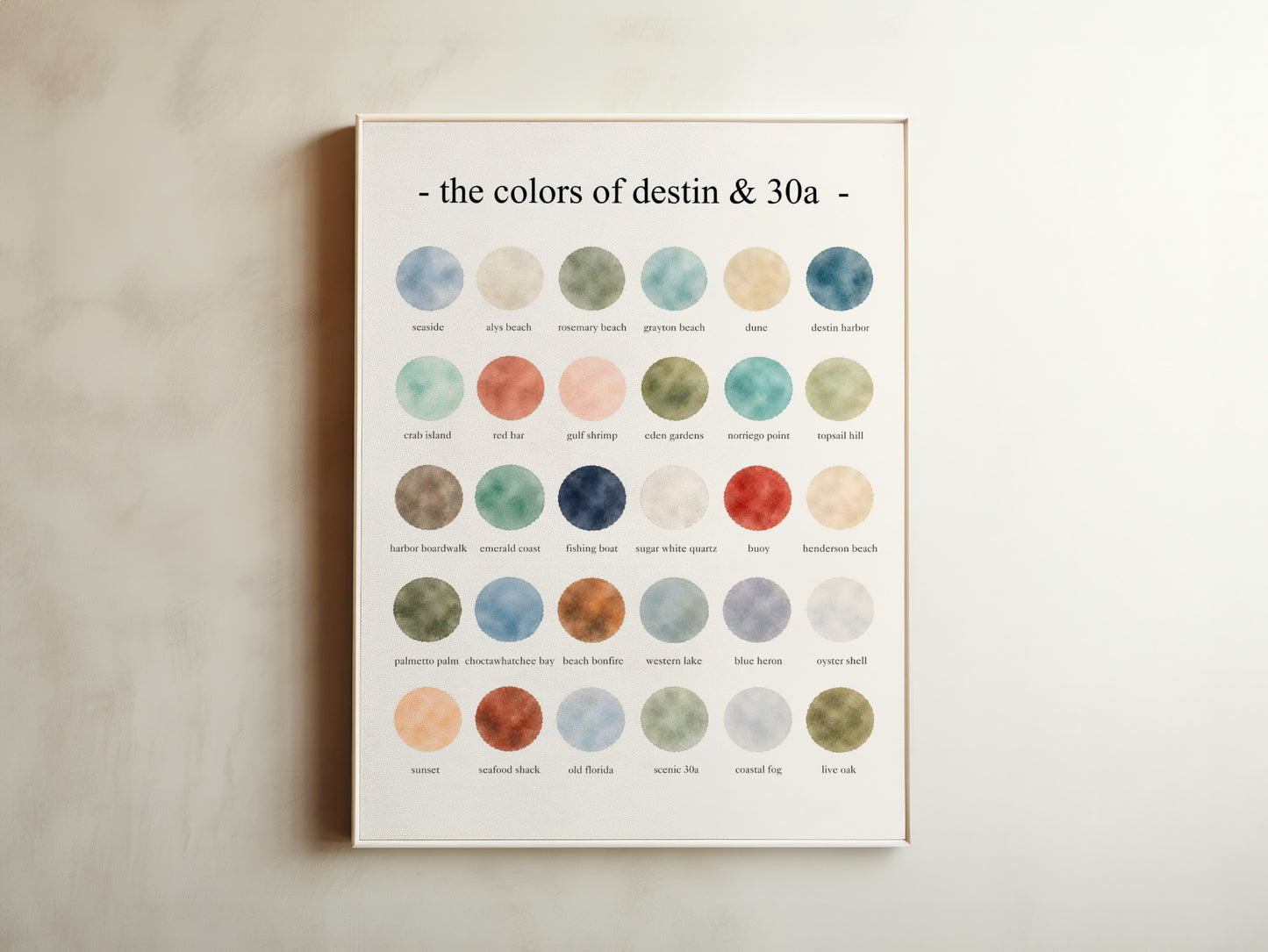 The Colors of Destin & 30A - Watercolor Print