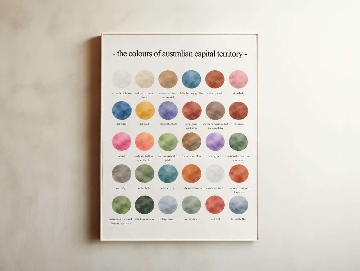 The Colors of Australian Capital Territory