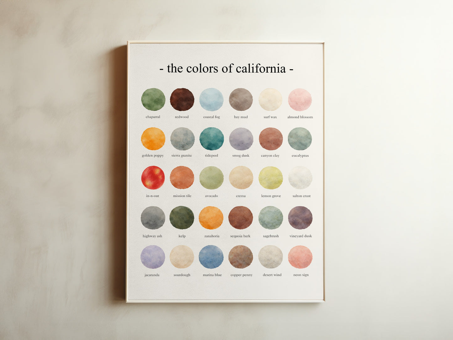The Colors of California