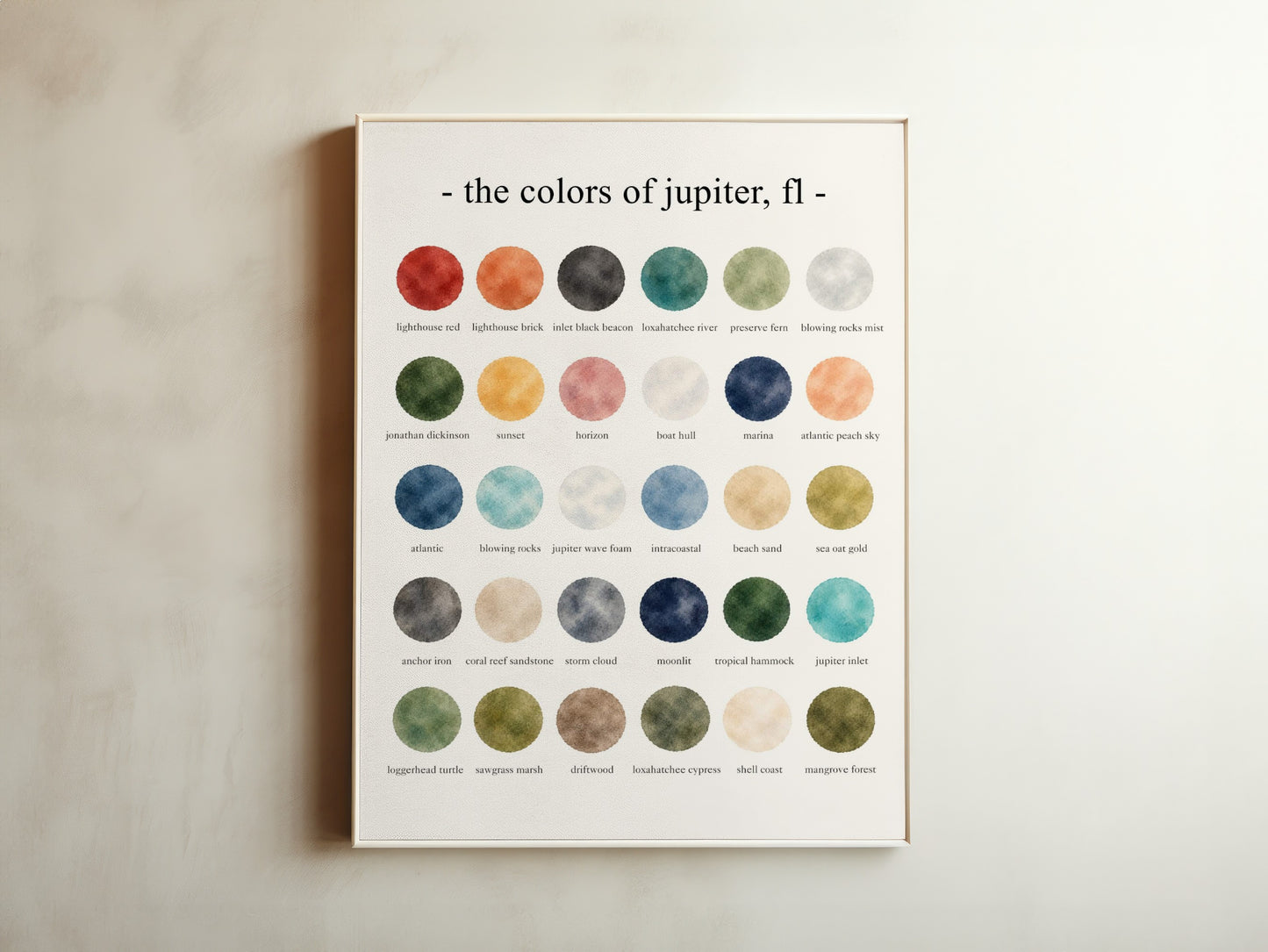 The Colors of Jupiter, FL - Watercolor Print