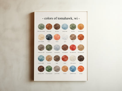 The Colors of Tomahawk, Wisconsin