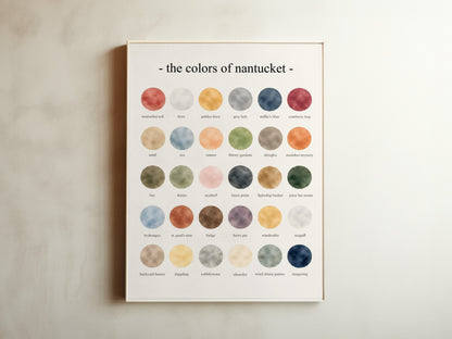 The Colors of Nantucket - Watercolor Print