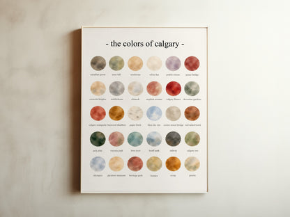 The Colors of Calgary - Watercolor Print
