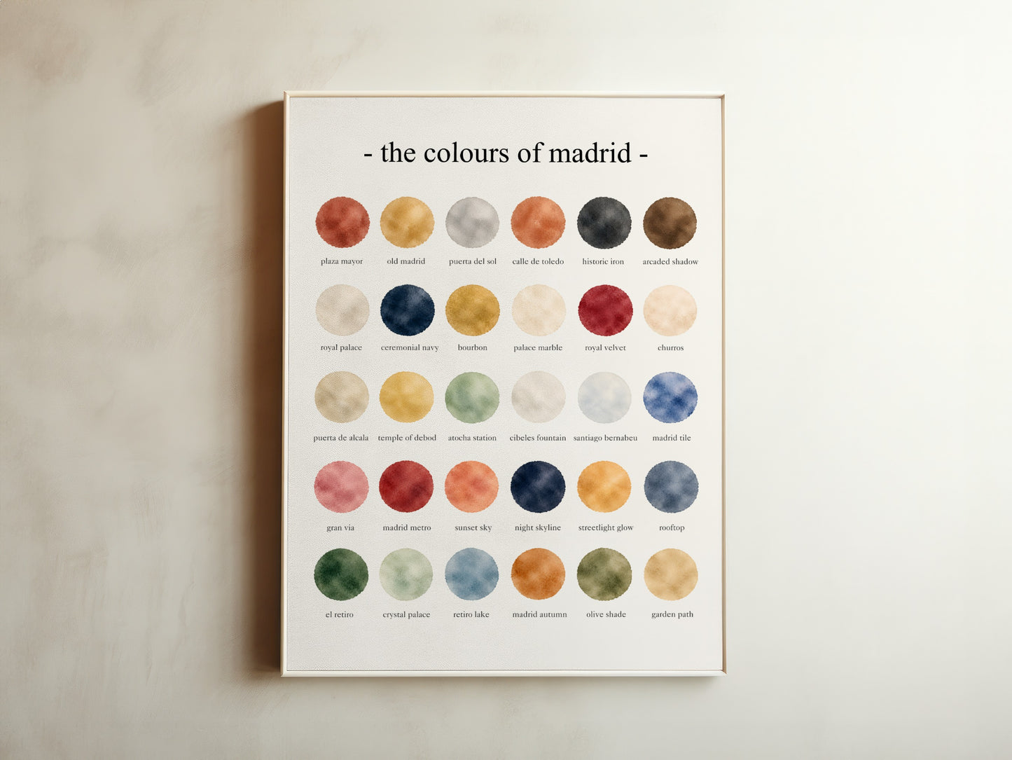 The Colours of Madrid - Watercolor Print