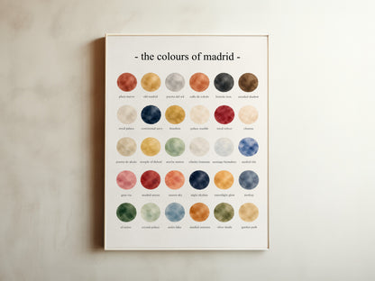 The Colours of Madrid - Watercolor Print