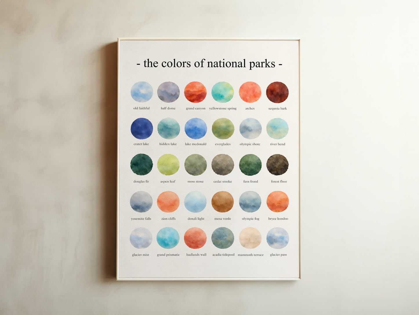 The Colors of National Parks