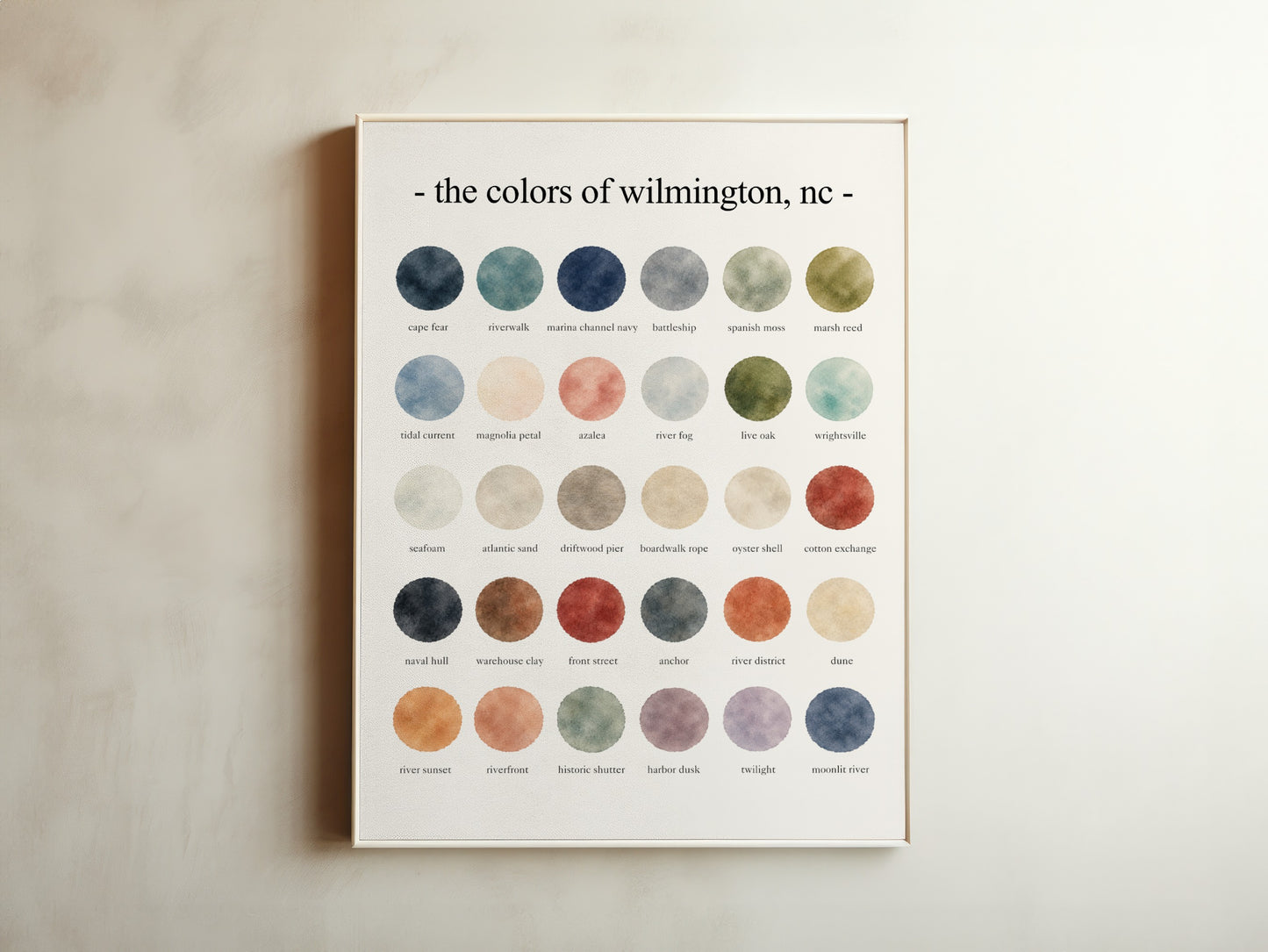 The Colors of Wilmington, NC - Watercolor Print