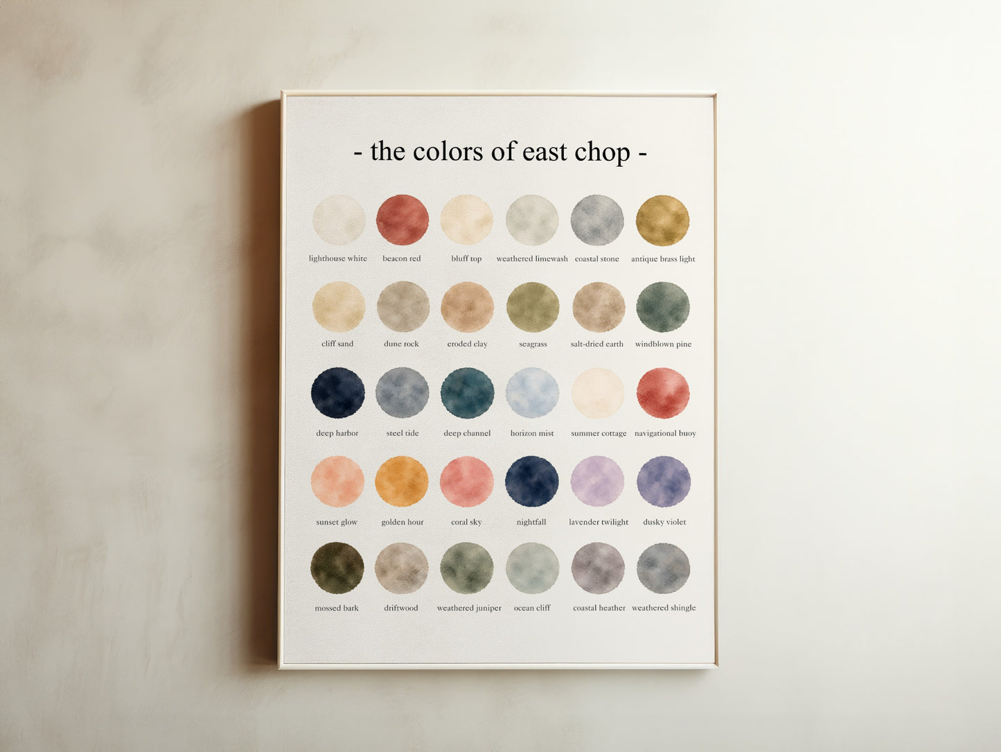 The Colors of East Chop - Watercolor Print