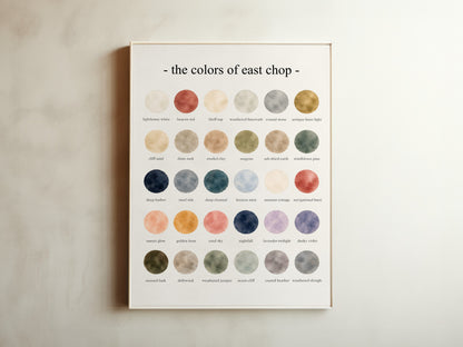 The Colors of East Chop - Watercolor Print