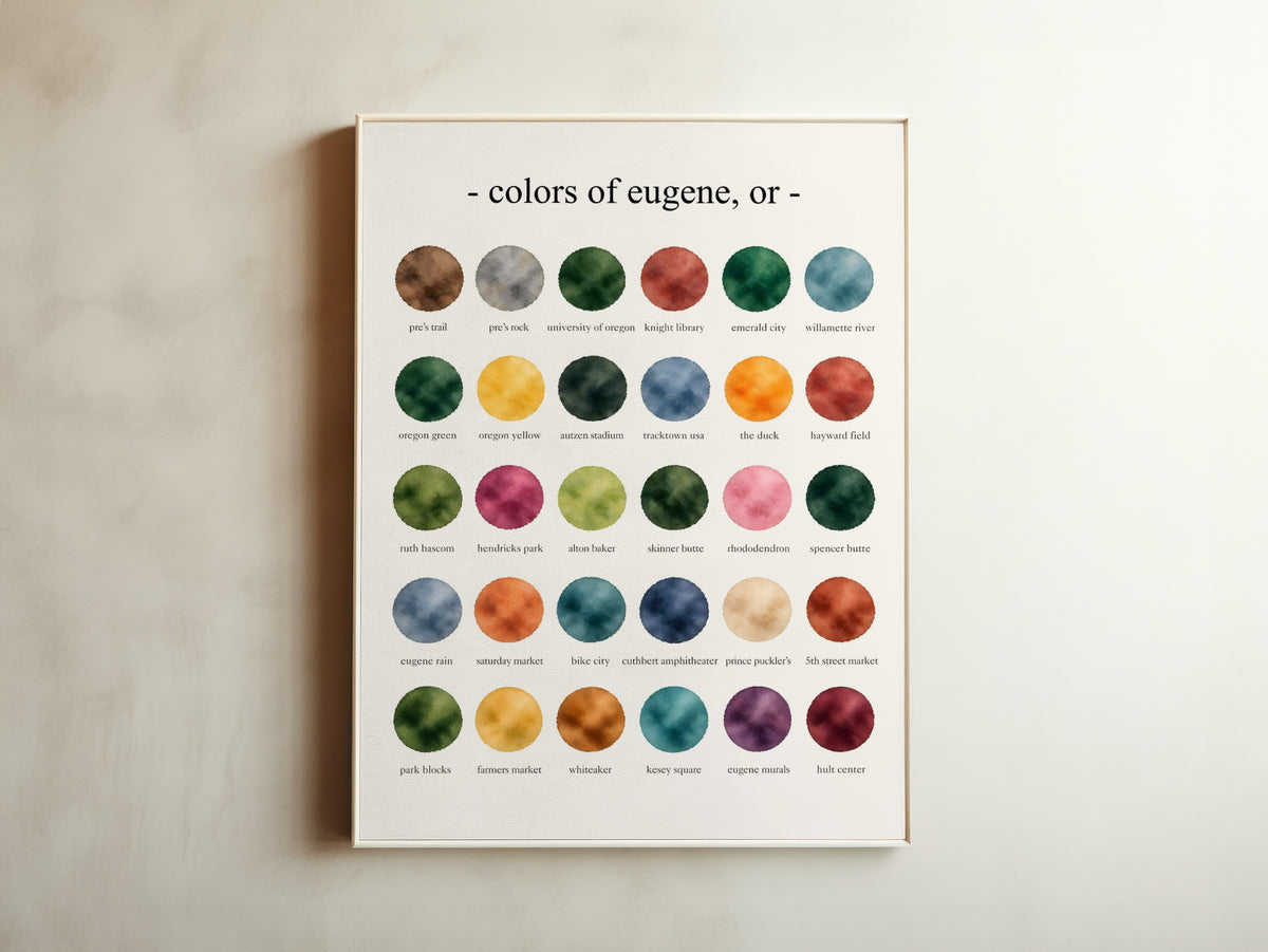 The Colors of Eugene, Oregon