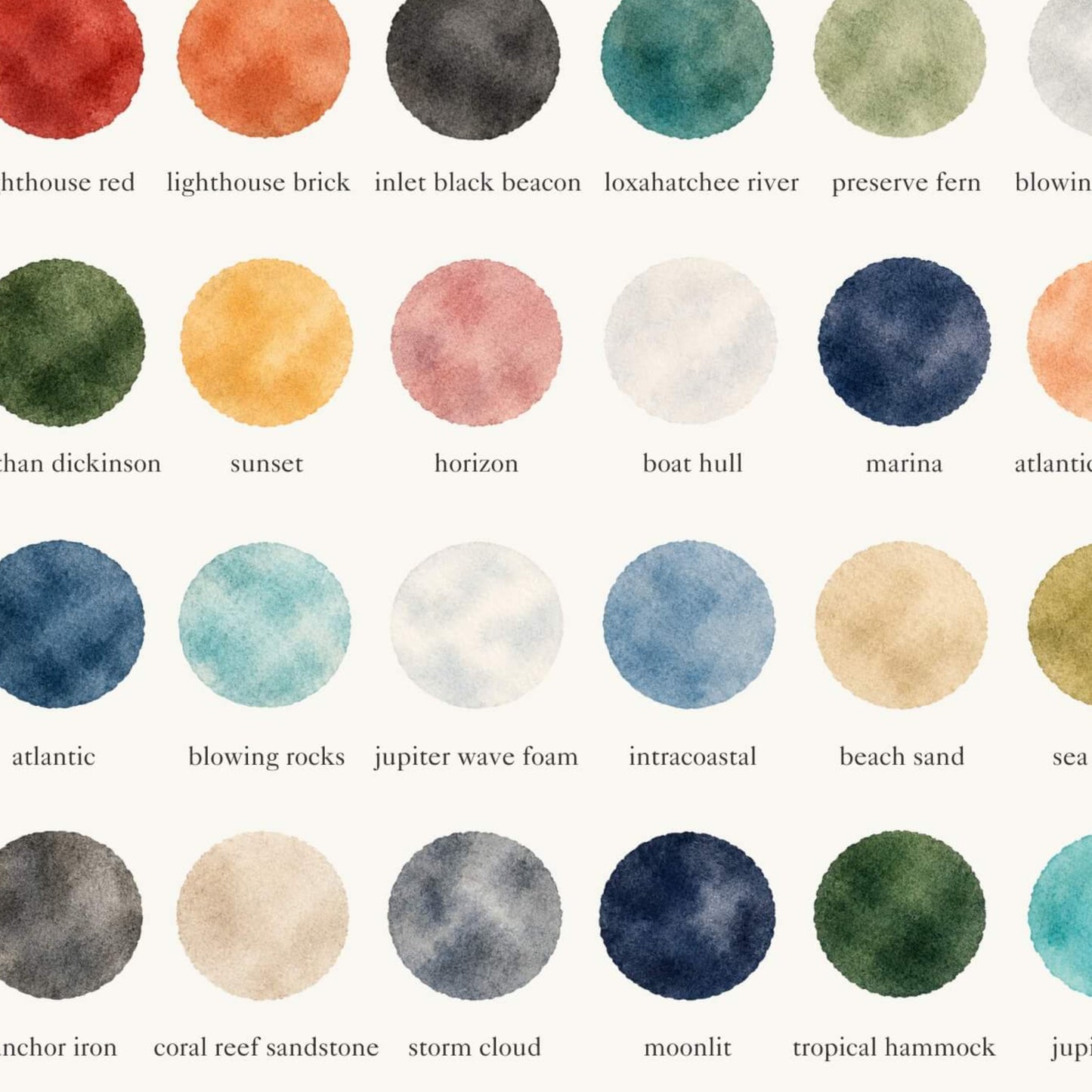 The Colors of Jupiter, FL - Watercolor Print